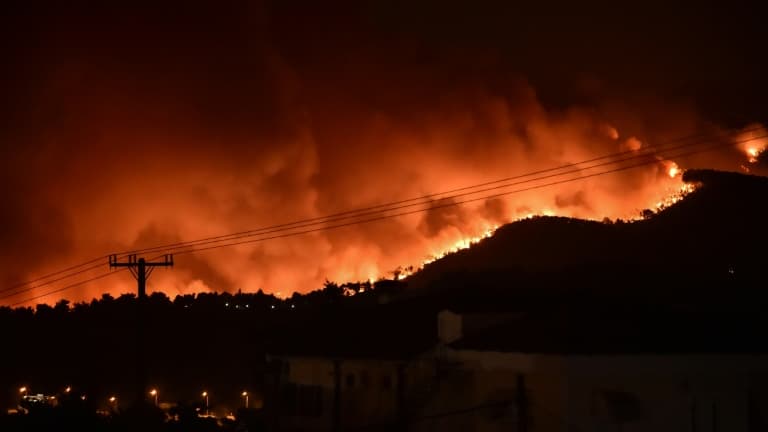 Incendies: près de 2 500 personnes évacuées sur l'île grecque de Corfou dans la nuit (pompiers)